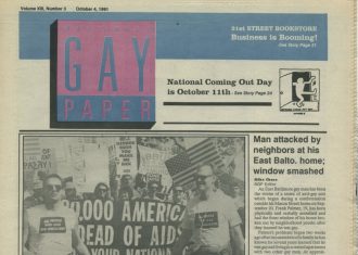 the front page of an old newspaper