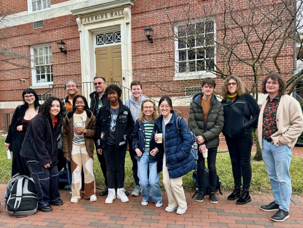 Group photo in front of Jenkins Hall